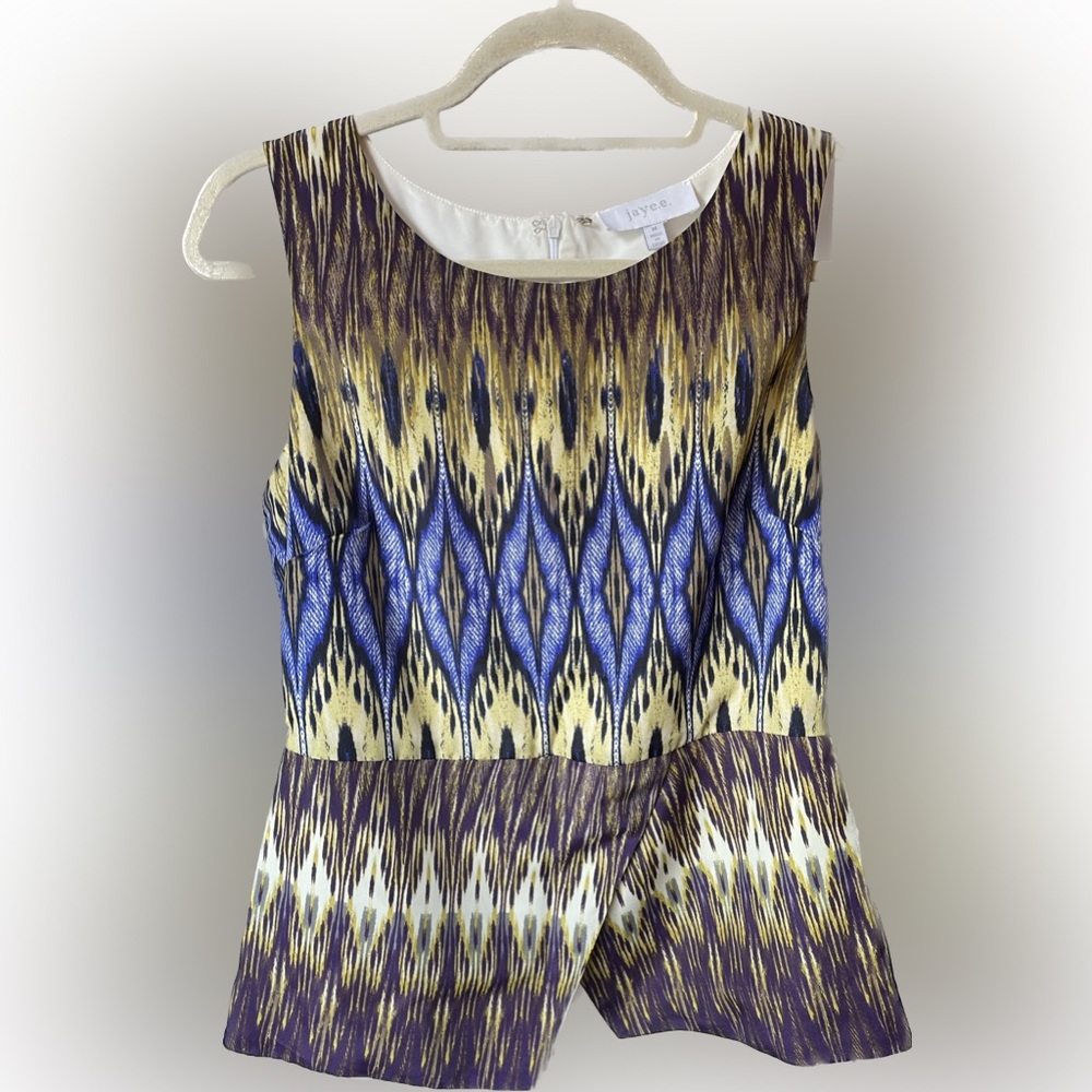 Peplum Blouse Top for Office or Party Wear Sleeveless Suitable for Layering